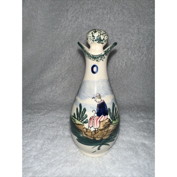 Oil Cruet w/ Stopper Holland Dutch VTG Fern Imports Japan Replacement - Picture 1 of 6